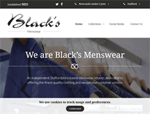 Tablet Screenshot of blacksmenswear.com
